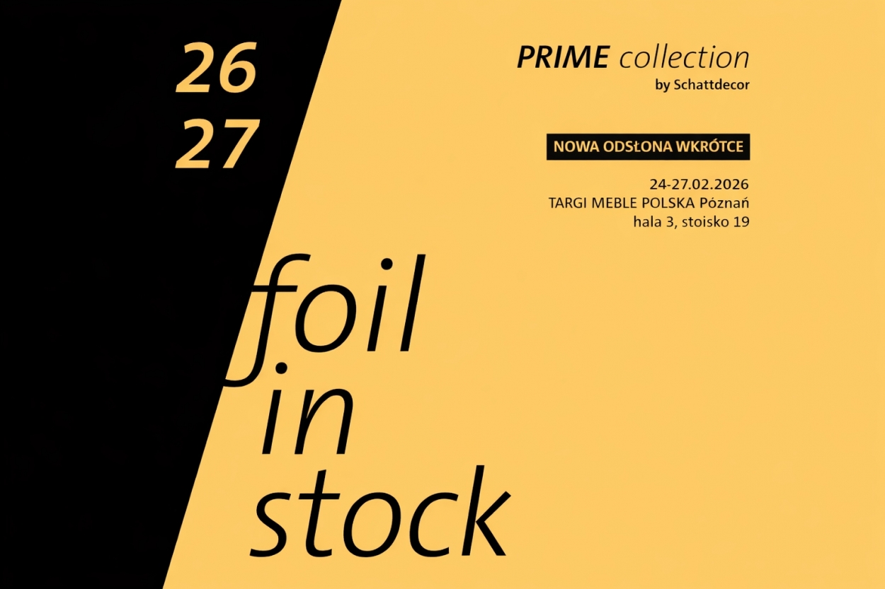 Nowa kolekcja magazynowa folii Schattdecor - Prime Collection 2026/27    